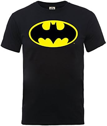 Batman T Shirt Classic Logo Official Dc Comics Kids Black Ages 5-13