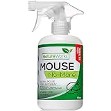 Mouse No More I Mice Repellent Spray I Mice Rat & Squirrel Deterrent I Car & RV Defense | Natural Organic Peppermint Oil | Indoor + Outdoor | Pet Safe (16oz)