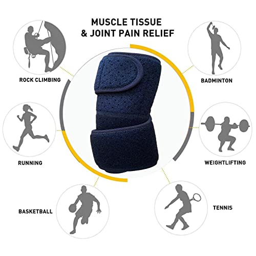 Adjustable Elbow Brace For Tennis & Golfer's Elbow - Compression Sleeve For Pain Relief