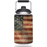 MightySkins Skin Compatible with Yeti One Gallon Jug - Vintage Flag | Protective, Durable, and Unique Vinyl Decal wrap Cover | Easy to Apply, Remove, and Change Styles | Made in The USA