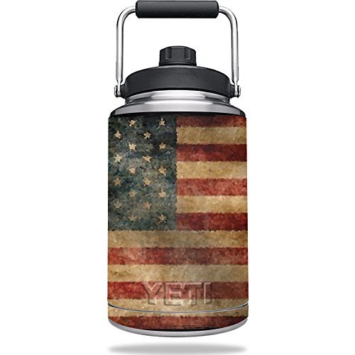 MightySkins Skin Compatible with Yeti One Gallon Jug - Vintage Flag | Protective, Durable, and Unique Vinyl Decal wrap Cover | Easy to Apply, Remove, and Change Styles | Made in The USA
