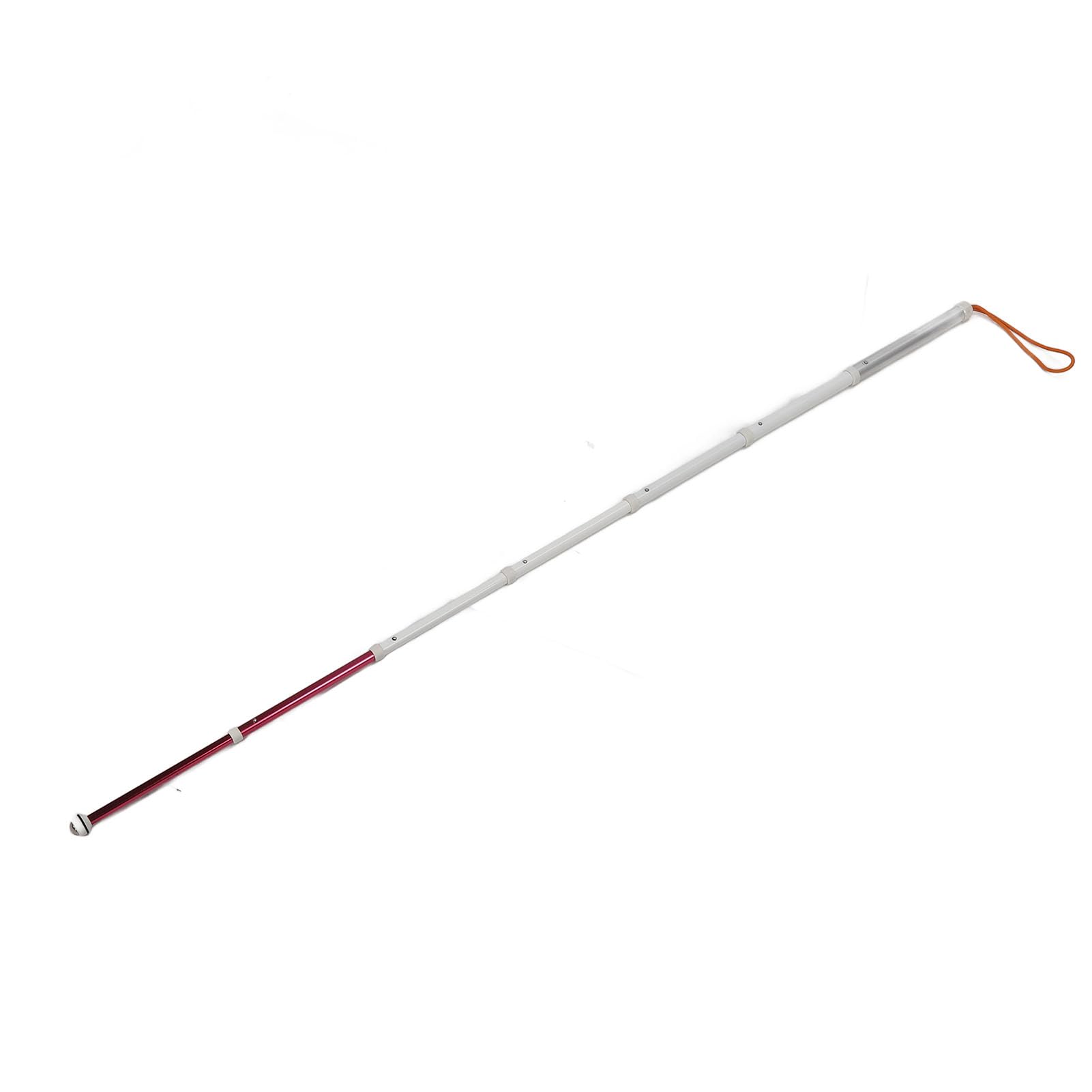 Blind Walking Stick, Telescopic Sticks for the Blind Reflective Red White Walking Cane with Storage Bag, Portable Mobility Aid Guide Walking Stick for Visually Impaired People