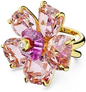 Amazon.com: Swarovski Idyllia Pierced Earrings with Pink Flower