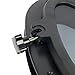 Amarine-made Boat Yacht Elliptical Oval Opening Portlight Porthole 16” X 8-5/8” Replacement Window Port Hole - ABS, Tempered Glass, Color: White, Black (Black)