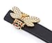 XYZDOUBLE Unisex Big Bee Style Women Men Cowhide Genuine Leather Casual Dress Belt [3.8CM Width] (Big Bee, 125CM Waist Siz 38~42