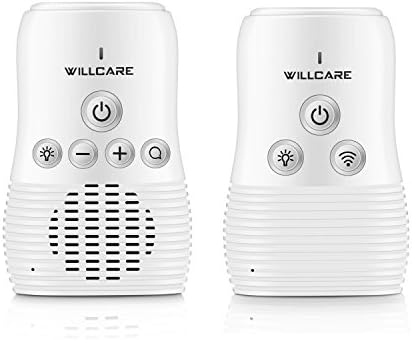 Willcare Upgraded Baby Monitor with Two-Way Audio, Smooth Night Light, Rechargeable Battery Operated Parent Unit & Long Range. … (DBM-8 White)