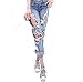 Women Sheer Sparkle Glitter Rhinestone Pantyhose Tights Fishnet Stockings (Black)