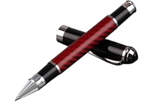 Carbon Fiber Gel Ballpoint Pen Black Business Writing Stationery Ballpoint Pens Fine Point Black