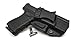 Rounded IWB Holster Fits: Glock 17 19 19X 26 31 32 33 34 45 (G1-5) Holster - LH - Black Kydex - Concealment Express - American Made