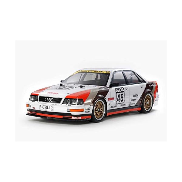 TAMIYA 58682 300058682 Audi 1:10 Modell V8 Tourenwagen (TT-02), ferngesteuertes Auto, RC Fahrzeug, Modellbau, Bausatz…