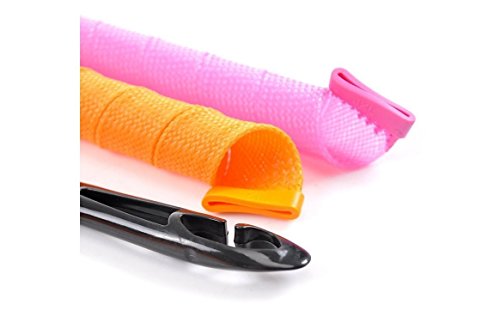 Fashion Vakind Cute Hair Curler harmless to Hair and Create Curly Hair Style in Minutes Stretched Length 50CM Circle Roller Pack of 40