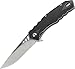 CRKT Ruger Follow-Through Compact EDC Folding Pocket Knife: Everyday Carry, Plain Edge Blade, Flipper Open, Liner Lock, Textured Non Slip Handle, Reversible Pocket Clip R1703
