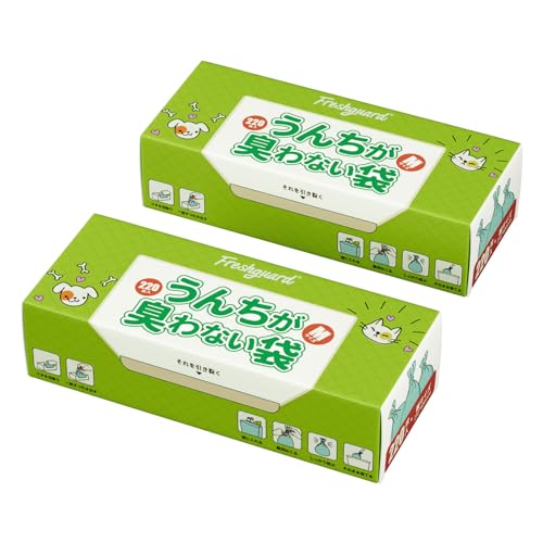 Freshguard うんちが臭わない袋 防臭袋 M ブルー 2個セット440枚 犬うんち処理袋 消臭袋 お散歩ウンチ袋 におわない袋 ペット用