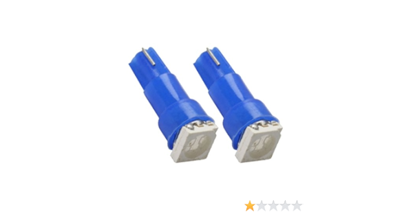 T5SB - SMD LED Lámpara Azul T5 W2,3W T5 12V lámpara del ...