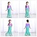Little Girls Mermaid Costume Princess Dress Up for Birthday with Accessories(Crown+Wand) 3T 4T (110) Green