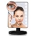 Usnaturals LED Lighted Makeup Mirror with Lights +Removal 10x Magnification Spot+Free User Guide-Tabletop Cosmetic Shaving Mirror