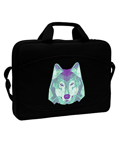 TooLoud Geometric Wolf Head 15" Dark Laptop / Tablet Case Bag