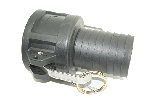 2-Inch 1000Liter Heavy Duty Poly Polypropylene Cam Groove Fitting, IBC Water Tank Hosetail Camlock Coupling connector Valve Garden Fire Pump Hose Fitting hose tail adapter Valve