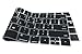 HRH Black Korean Language Touch Bar Keyboard Skin Silicone Cover for MacBook Pro with Touch Bar 13 Inch and 15 Inch(A2159/A1989/A1706,A1990/A1707) 2019 2018 2016 2017 Release USA Layout