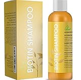 All Natural Biotin Shampoo for Hair Growth & Hair Loss - Conditioning Thinning Treatment Shampoo for Men & Women with Vitamin B5 & Zinc - DHT Blocking Formula - Sulfate Free - Safe for Colored Hair