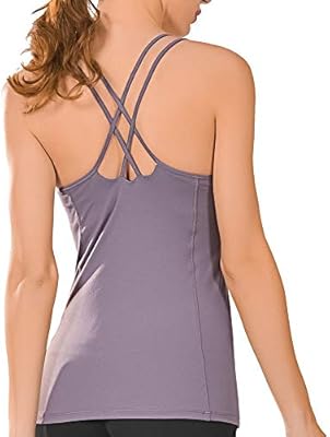 yoga tank with shelf bra