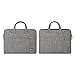 Qishare 11.6 12 inch Laptop Case Laptop Shoulder Bag, Multi-functional Notebook Sleeve Carrying Case With Strap for Notebook Microsoft Surface Pro 6/5/4/3 Macbook Air 11 12(Gray Lines)