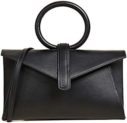 2019 Luxury Designer Top Handle Envelope Handbag Ring Pu Leather Women Shoulder Messenger Bag Geometric Evening Clutch Purse