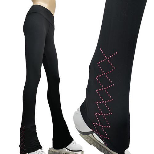 Polartec/Thermal/Compression Ice Figure Skating Pants Red Pink Purple VCSP39 Cross