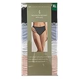 Karen Neuberger Microfiber Brief with Lace - 4 Pack (M, Black, Light Blue, White, Light Pink)