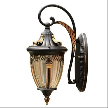 Exterior lantern wall lights