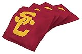 Wild Sports NCAA USC Trojans Red Authentic Cornhole Bean Bag Set (4 Pack)