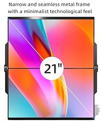 Ingnok Folding Dual Computer Monitor, 15.6" IPS FHD