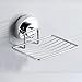 Robot Bee Super Powerful Vacuum Suction Soap Dish holder Strong Stainless Steel Soap Holder Suction for Bathroom & Kitchen