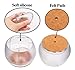 MelonBoat Chair Leg Wood Floor Protectors, Chair Feet Glides Furniture Carpet Saver, Slicone Caps with Felt Pads #1, Fit Round 1-13/16