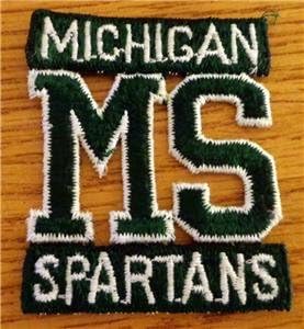 Michigan State Spartans RARE NCAA COLLEGE Iron On Embroidered Patch