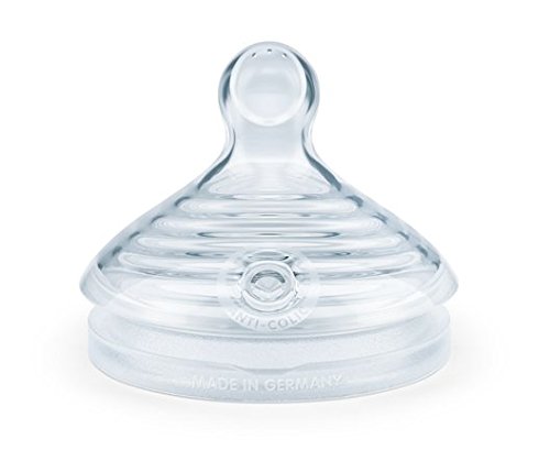 NUK Nature Sense Silicone Medium Feed Hole Teats 2pk (0-6 Months)