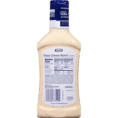 Kraft Three Cheese Ranch Dressing (16 oz Bottles, Pack of 6) Pricepulse