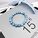 Soothing Bracelet - Natural Aquamarine bracelet - Bring Positive Energy - Peace - Youthfulness Bracelet - Crystal Stone Bracelet for Everlasting Joy