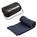 Bundle Monster | Sleeping Bag Liner Travel Sheet Camping Sleep Sack | Lightweight, Compact, Zippered Microfiber Fleece | Add Up to 10F Extra for Cold Weather Climates |Soft, Warm & Cozy - Dark Navy