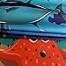 JAWO Tropical Fish Shower Curtain for Girls Boys, Sea Ocean Fish Shower Curtain Colorful Fishing Shower Curtain Waterproof Fabric 72