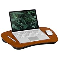 LapGear XL Executive Wood Lap Desk - Mahogany (Fits up to 17.3" Laptop) - Style #45188