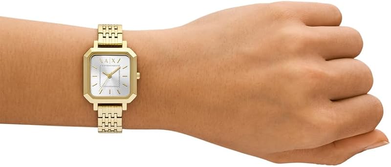 Orologio da donna, Quarzo Movimento a tre lancette e cassa da 27 mm con cinturino in acciaio inossidabile