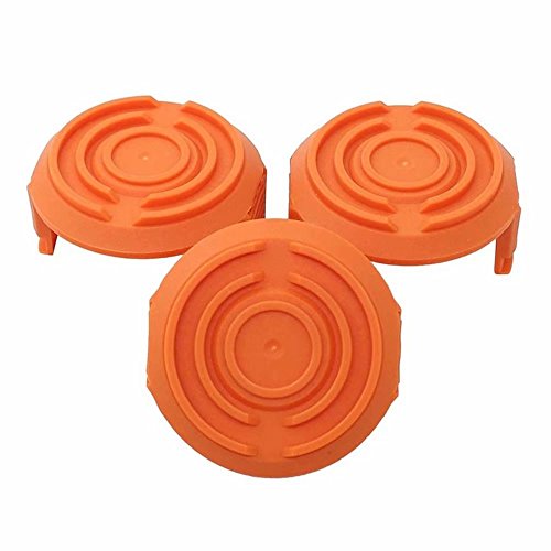 JahyShow 3 Pack 50006531 Spool Cap Cover for Worx GT WG150s WG152 WG151s WG155s WG160 WG165 WG166 WG167 Cordless String Trimmer Edger Weed Eater Wacker WA6531