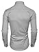 TAM WARE Mens Fashion Casual Inner Plaid Long Sleeve Button Down Shirt TWNMS310A-310B-GRAY-M