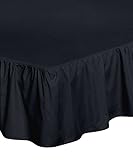 Utopia Bedding Full Ruffle Bed Skirt (Black)