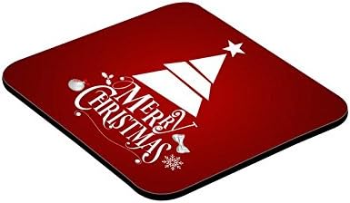 VESPL LOF Wooden Wish You a Very Happy Merry Christmas Coaster