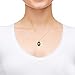 NanoStyle Gold Plated Silver Love Necklace I Love You inscribed in 120 languages in Pure Gold on a Romantic Onyx Anniversary Birthday Gift Pendant for Wife, 18