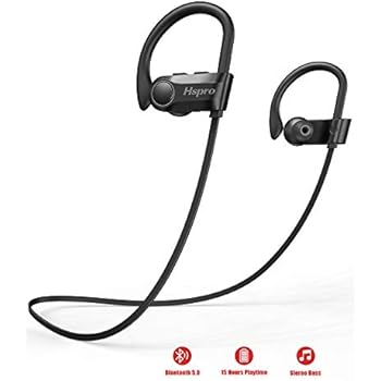 Bluetooth Headphones, HSPRO Wireless Earbuds, IPX7 Sports Headphones Bluetooth Earbuds, CVC6.0 Noise Cancelling Wireless Headphone with Microphone, 10H Playtime