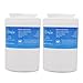 EcoAqua EFF-6013A Replacement Filter, Compatible with GE MWF SmartWater, MWFA, MWFP, GWF, GWFA, 46-9991, HDX FMG-1, WFC1201, GSE25GSHECSS, PC75009, RWF1060 Refrigerator Water Filter, 2 Pack