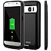 Alpatronix Galaxy S7 Battery Case, 4500mAh Slim Portable Protective Extended Charging Cover Rechargeable External Backup Charger Compatible with Samsung Galaxy S7 (5.1 inch) BX420 - (Black) primary